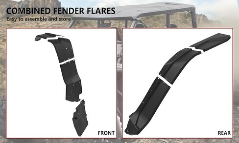 Wider Fender Flares Extensions for Talon 1000 1000x4 19-24, Combined Front and Rear Mud Guard Mud Flaps for Honda Talon 1000X 1000R 1000X4 2019-2024 Accessories, Replacement 0SF70-HL6-A01 in Kuwait