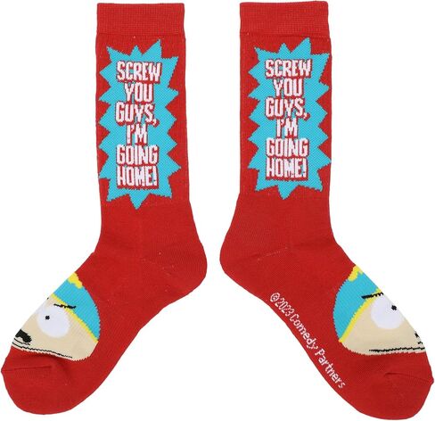 Bioworld South Park Eric Cartman 3-Pair Men's Athletic Crew Socks in Saudi Arabia