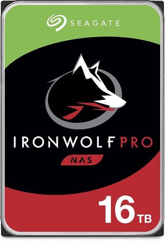 Seagate IronWolf Pro 16TB SATA III 3.5" Internal NAS Hard Drive, 7200 RPM, 2-Pack in Saudi Arabia