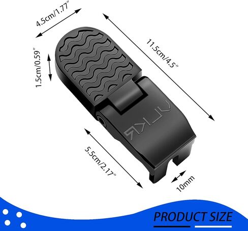 SYKSOL 1 Pair 10MM U Slot Bicycle Folding Foot Pegs, Bicycle Backseat Pedal, Mountain Bike Non-Slip Rear Wheel Pedal in Saudi Arabia