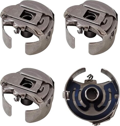 YEQIN 4pcs of Standard Size Industrial Bobbin Case fit Embroidery Machine Using Size L Bobbin Case # BC-DBZ(3)-NBL in Saudi Arabia