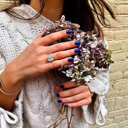 جوهرة الملتوية سلك كابل اثنين من لهجة Cusion قطع تشيكوسلوفاكيا بيان حلقة مصمم مستوحاة موضة الحب العتيقة النساء المجوهرات هدية in Kuwait