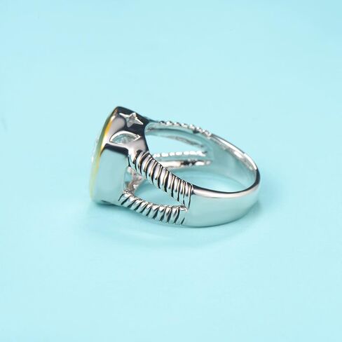 JEWEL Twisted Cable Wire Two Tone Cusion Cut CZ Statement Ring Designer Inspired Fashion Love Antique Women Jewelry Gift in Kuwait