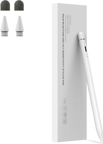 قلم iPad Air USB-C، شحن سريع 3X مزدوج الطرف لقلم Apple iPad الجيل العاشر، رفض راحة اليد، حساسية الإمالة، يعمل من أجل 2018-2024 iPad Pro 11/12.9 بوصة، iPad 6-10، iPad Air 3/4/5 ، آيباد ميني 5/6 in Kuwait