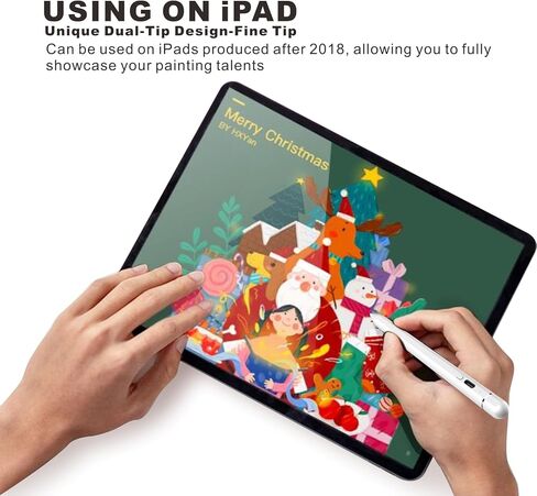 قلم iPad Air USB-C، شحن سريع 3X مزدوج الطرف لقلم Apple iPad الجيل العاشر، رفض راحة اليد، حساسية الإمالة، يعمل من أجل 2018-2024 iPad Pro 11/12.9 بوصة، iPad 6-10، iPad Air 3/4/5 ، آيباد ميني 5/6 in Kuwait