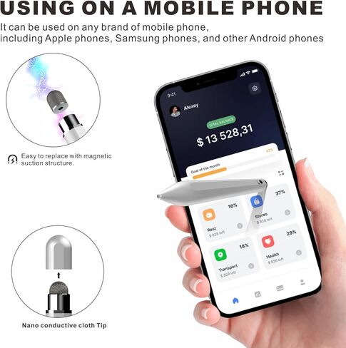 قلم iPad Air USB-C، شحن سريع 3X مزدوج الطرف لقلم Apple iPad الجيل العاشر، رفض راحة اليد، حساسية الإمالة، يعمل من أجل 2018-2024 iPad Pro 11/12.9 بوصة، iPad 6-10، iPad Air 3/4/5 ، آيباد ميني 5/6 in Kuwait