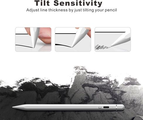 قلم iPad Air USB-C، شحن سريع 3X مزدوج الطرف لقلم Apple iPad الجيل العاشر، رفض راحة اليد، حساسية الإمالة، يعمل من أجل 2018-2024 iPad Pro 11/12.9 بوصة، iPad 6-10، iPad Air 3/4/5 ، آيباد ميني 5/6 in Kuwait