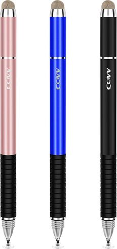 CCIVV Stylus Pen 2 in 1 Fine Point & Mesh Tip for Touch Screen, Compatible for Tablet and Cellphone (1Pc, Blue) in Saudi Arabia