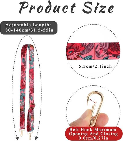 Adjustable Purse Strap, 1.5in Wide Crossbody Bag Straps Handbag Shoulder Strap Bag Replacement Accessories for Women in Saudi Arabia