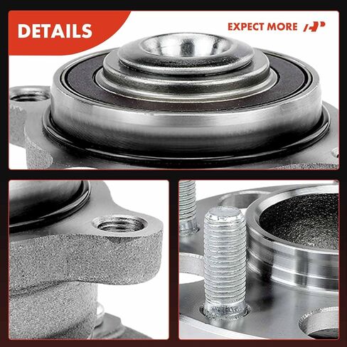 A-Premium 2 × محمل العجلة الخلفية ومجموعة المحور مع 5 عروات متوافقة مع Honda Accord 2008-2012 وAcura TSX 2009-2014 in Saudi Arabia