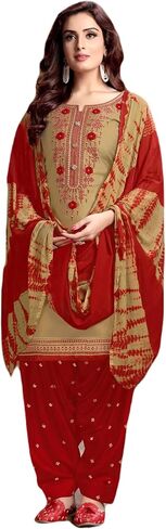 Ready To Wear Indian Pakistani Cotton Ethnic Wear Designer Punjabi Salwar Kameez Patiala Suit for Women in Kuwait