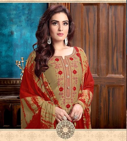 Ready To Wear Indian Pakistani Cotton Ethnic Wear Designer Punjabi Salwar Kameez Patiala Suit for Women in Kuwait