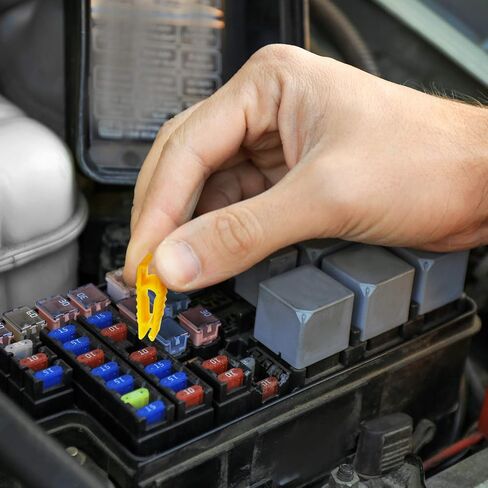 20 Pieces Automobile Fuse Pullers Fuse Extraction Tools Car Fuse Fetch Clips Yellow Fuse Removal Tools Mini Plastic Fuse Pullers for Car Motorcycle Truck SUV Automotive Fuses Replacement in Saudi Arabia
