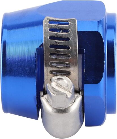 خرطوم تركيب المشبك، 10AN خرطوم المشبك سبائك الألومنيوم خرطوم التشطيب مع المشبك دودة PEX خرطوم السرج حلقات تجعيد خرطوم التشطيب المشبك موصل التشطيب لأنابيب الغاز / الهواء / المياه (الأزرق) in Kuwait