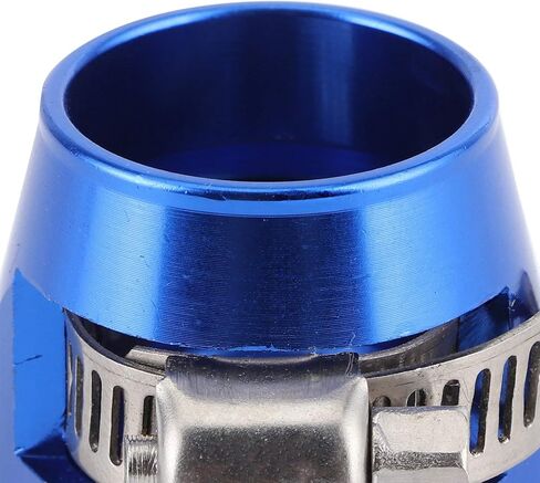 خرطوم تركيب المشبك، 10AN خرطوم المشبك سبائك الألومنيوم خرطوم التشطيب مع المشبك دودة PEX خرطوم السرج حلقات تجعيد خرطوم التشطيب المشبك موصل التشطيب لأنابيب الغاز / الهواء / المياه (الأزرق) in Kuwait