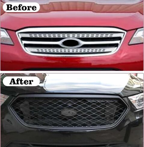 LINLINS Front Bumper Grille Grill Compatible with GMC Yukon/Yukon XL 2015-2020 Replacement Glossy Black Denali Style GM1200702 84119634 84722260 in Kuwait