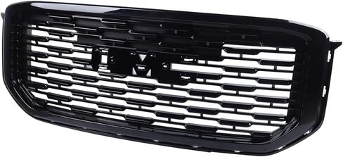 LINLINS Front Bumper Grille Grill Compatible with GMC Yukon/Yukon XL 2015-2020 Replacement Glossy Black Denali Style GM1200702 84119634 84722260 in Kuwait