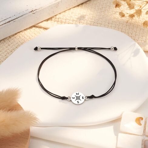 HGDEER 2023 5th/8th Graduation Gifts for Her/Him, Compass Bracelet for Women Men Girls in Saudi Arabia
