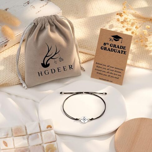 HGDEER 2023 5th/8th Graduation Gifts for Her/Him, Compass Bracelet for Women Men Girls in Saudi Arabia