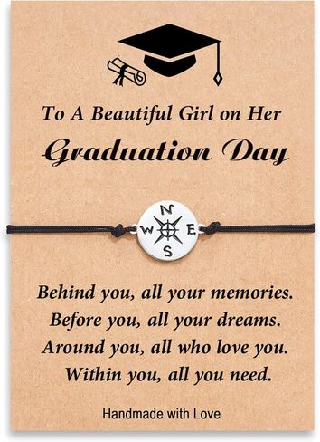 HGDEER 2023 5th/8th Graduation Gifts for Her/Him, Compass Bracelet for Women Men Girls in Saudi Arabia