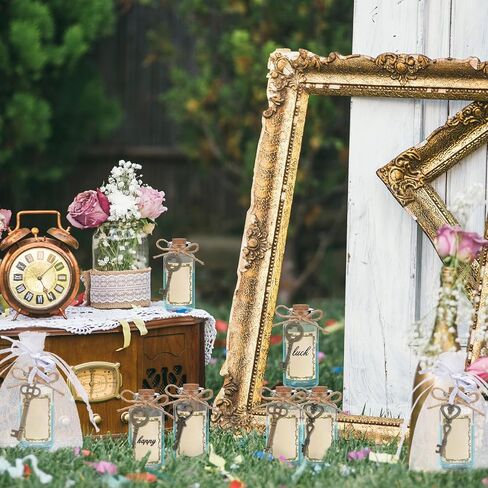 48 Set Potion Bottles for Drinks Small Glass Bottles with Drink Me Tags and Skeleton Keys in Antique Bronze Mini Bottles with Cork Stoppers Wish Bottles for Wedding Favor Baby Shower DIY Craft in Saudi Arabia