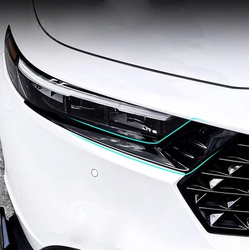 TUBAIZAI Car Accessories Compatible with Honda Accord 2023 2024 Headlight Head Light Lamp Eyebrow Cover Eyelids Moulding Trims ABS 2PCS(Glossy Black Style) in Saudi Arabia