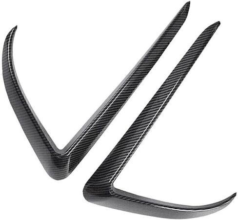 طقم قطعتين من مصابيح الضباب الخارجية لسيارة Tesla Model 3 2017-2023، تتضمن غطاء حواجب من ألياف الكربون غير اللامعة ABS، وزخرفة شفرة، وإطار مصباح ضباب سبويلر in Kuwait