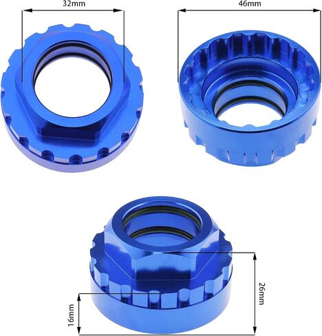 Chainring Lock Ring Adapter Removal Tool Compatible with Shimano M7100 M8100 M9100 M9120 Aluminum Alloy Bicycle Removal Sockets Bicycle Dismantling Sleeves in Saudi Arabia
