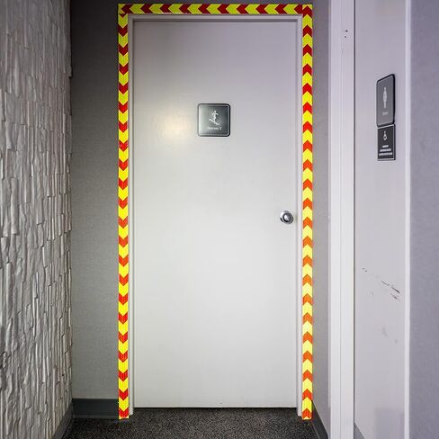 شريط عاكس ماكس برايت، شريط عاكس على شكل قرص العسل مقاس 30 قدمًا × 2 بوصة، شريط عاكس آمن للمقطورات والشاحنات والمعدات، شريط عاكس أصفر وأحمر، خارجي، مقاوم للماء، عبوتان in Kuwait