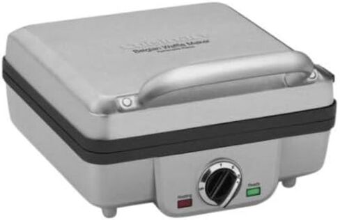 Cuisinart WAF-300P1 4-Slice Belgian Waffle Maker with Pancake Plates, Heavy Duty Small Brush, and 8-Inch Nylon Tongs Bundle (3 Items) in Saudi Arabia