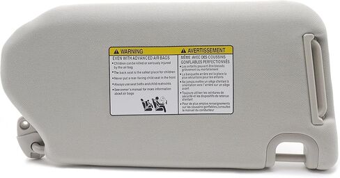 واقي الشمس من جانب الركاب الأيمن من SENSHINE مع ضوء لسيارة Pathfinder 2013 2014 2015 2016 2017 2018 و2014-2017 Infiniti QX60 و2013 Infiniti JX35، بيج in Kuwait