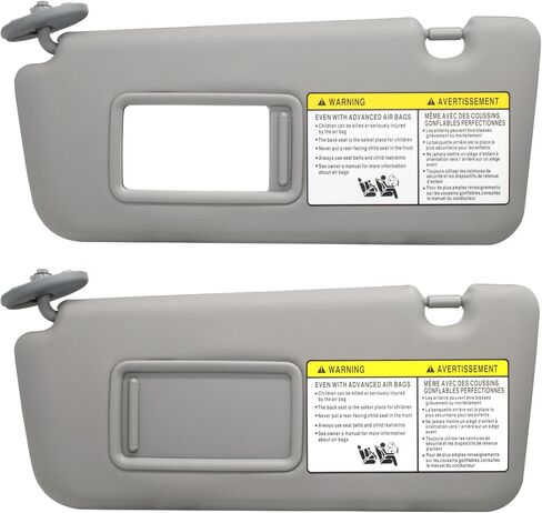 NHILES سائق الجانب الأيسر واقي من الشمس متوافق مع Toyota Rav4 2004 2005 بديل OEM رقم 74320-42420-B0 اللون رمادي in Kuwait