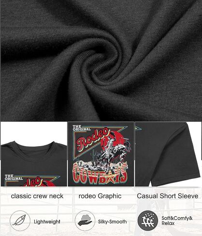 Rodeo Shirts Women Cowgirl Outfits: Casual Country Concert T Shirts Vintage Cow Skull Graphic Tees Oversized Tops in Saudi Arabia