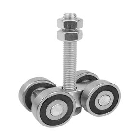 Door Rollers 4 Wheel Trolley Assembly Roller Heavy Duty Sliding Door Hanger Ceiling Mount Barn Door Hardware for Wardrobe in Saudi Arabia