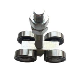 6PCS Heavy Sliding Door Rollers Industrial Orbital Track Hanging Wheels Push Pull Door Folding Door Moving Pulleys Loading in Saudi Arabia