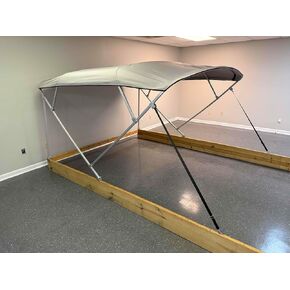 Replacement Bimini Top Canvas with Storage Boot, 12' Long x 8.5' Wide, 16oz, 4 Bow, fits 97-103" Wide, Zippered Sleeves, Cutout for Navigation Light, by Cypress Rowe Outfitters (Black) in Kuwait