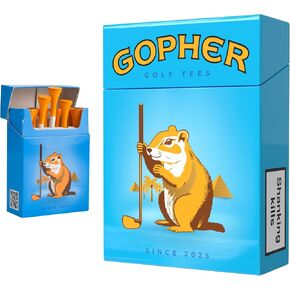 Shanker Golf - تي شيرتات جولف مضحكة - عبوة من 10 قطع من Gopher - هدية جولف مضحكة للرجال - ملحقات جولف محاكاة ساخرة - تي شيرتات مبتكرة رائعة للاعبي الجولف - هدية لعبة الجولف in Kuwait