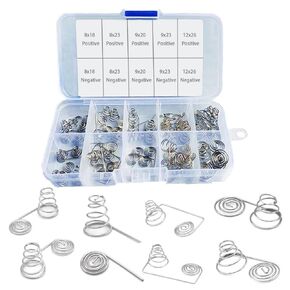 50pcs Battery Spring, Battery Negative to Positive Conversion Spring Contact Spring Battery Spring Replacement Small Springs Compression in Saudi Arabia