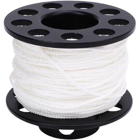 RiToEasysports Compact Finger Spool Dive Reel, Lightweight Sturdy Scuba Diving Reel with 131.2ft White Line 90mm Double End Clamp, for Cave Wreck Technical Safety Diving Snorkeling Spearfishing in Saudi Arabia