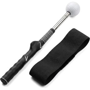 2-Stage Retractable Golf Swing Trainer with Click Sound Feedback, Swing Rod + Elastic Arm Band, Chicken Wing Posture Corrector, Golf Training Aid with User Manual for Men Women Beginners in Saudi Arabia