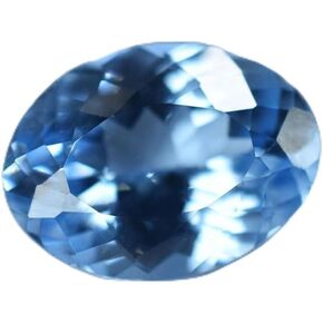 Natural 9 Ct Blue Aquamarine Gemstone Oval Cut Ring Size High Grade Gemstone in Kuwait