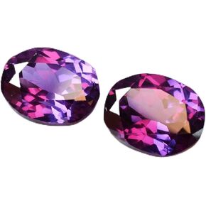 16.23 Ct Natural Alexandrite Oval Cut CERTIFIED Color Change Gemstones Pair in Kuwait