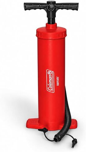 Coleman EasyFlate Dual-Action Manual Air Pump, Portable Hand Pump Inflator with 3 Valve Adapters for Pool Floats, Air Pads & Inflatable Mattresses in Kuwait