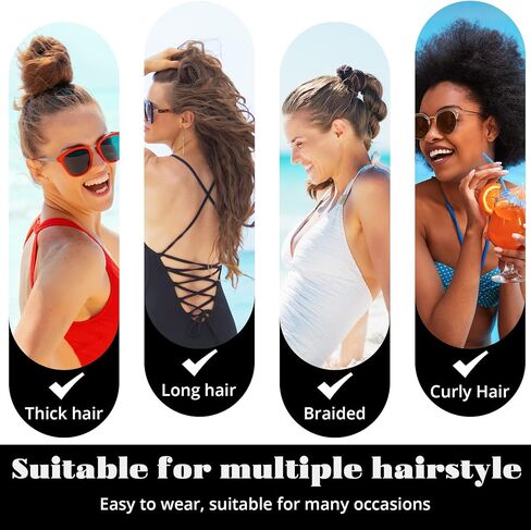Swim Caps for Women Swimming, Colorful Printed Swimming Cap for Women, Large Nylon Cloth Swim Cap, Not Waterproof Pleated Elastic Bathing Cap for Long Hair & Thick Curly Hair(1pc-Rose Red) in Saudi Arabia