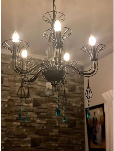 Crystal Chandelier Prism, Sun Catcher, 20pcs 55mm Black Glass Crystal Chandelier Lamp Lighting Part Prisms Drops Home Decoration in Kuwait