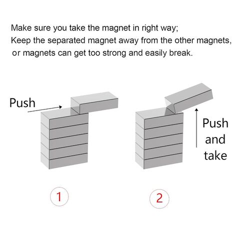 Mighty N52 Magnet Blocks - 2.00" L x 1/4" W x 1/4" H - 8 Pack, Large Strong Neodymium Bar Magnets, Powerful Rare Earth Magnets, Heavy Duty Industrial Neodymium Large Block Magnet Strip in Saudi Arabia