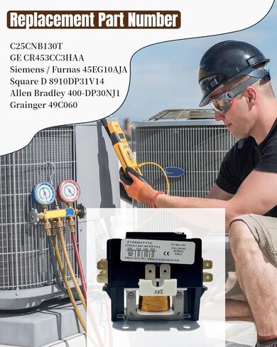 C25CNB130T موصل غرض محدد مناسب لـ GE CR453CC3HAA لـ Furnas 45EG10AJA لـ Allen-Bradley 30A 1-Pole 24V, 400-DP30NJ1 in Kuwait