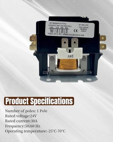 C25CNB130T موصل غرض محدد مناسب لـ GE CR453CC3HAA لـ Furnas 45EG10AJA لـ Allen-Bradley 30A 1-Pole 24V, 400-DP30NJ1 in Kuwait