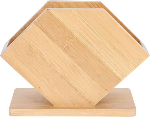 KALLORY Napkin Holder Fan Shape Tissue Box Large Square Acrylic Base Hotel Table Organizer for Restaurant Dining Room in Kuwait