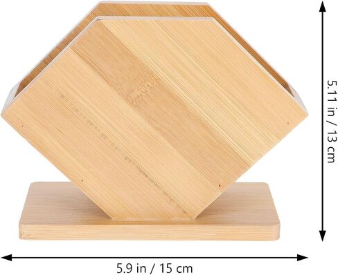 KALLORY Napkin Holder Fan Shape Tissue Box Large Square Acrylic Base Hotel Table Organizer for Restaurant Dining Room in Kuwait